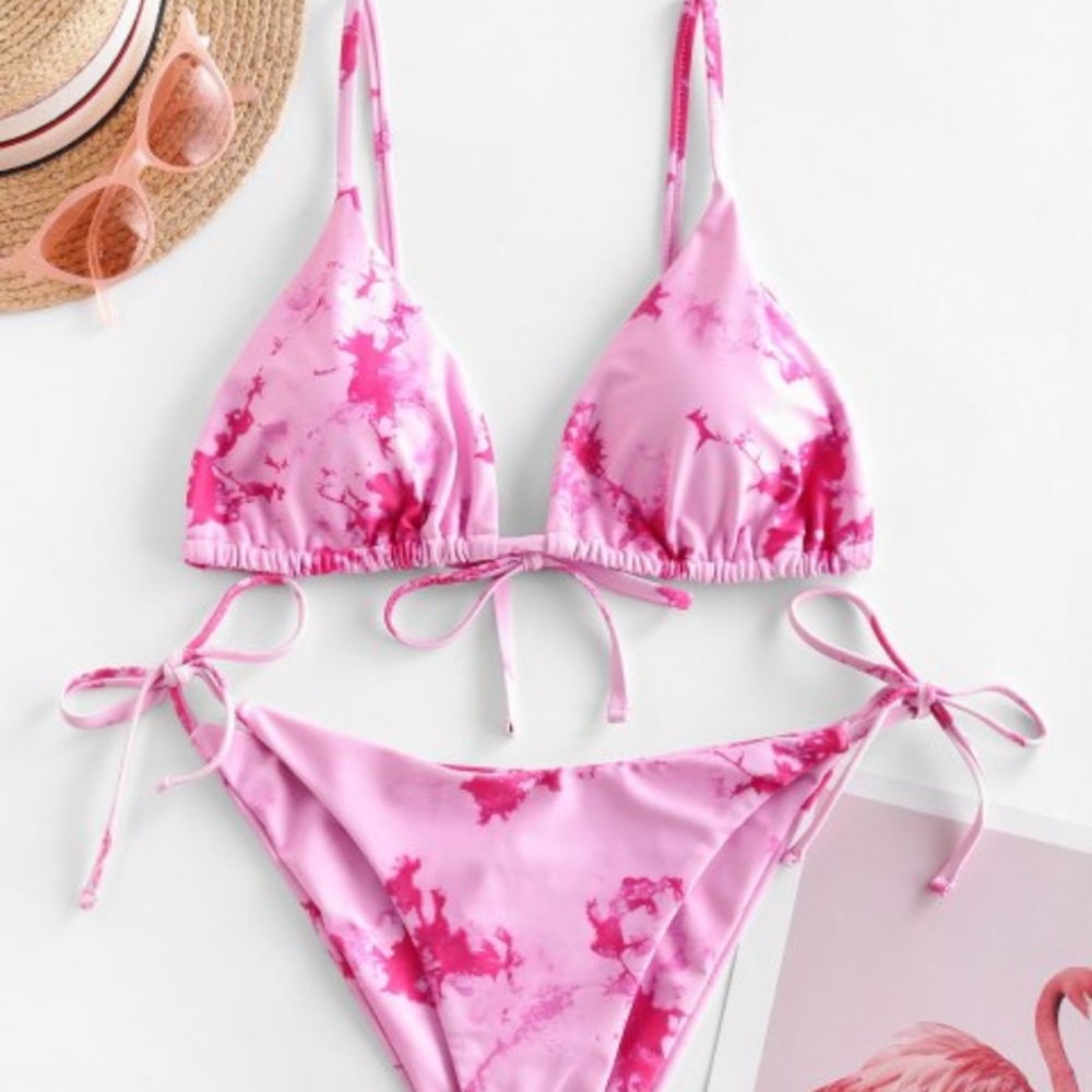 Brand new string bikini tie dye